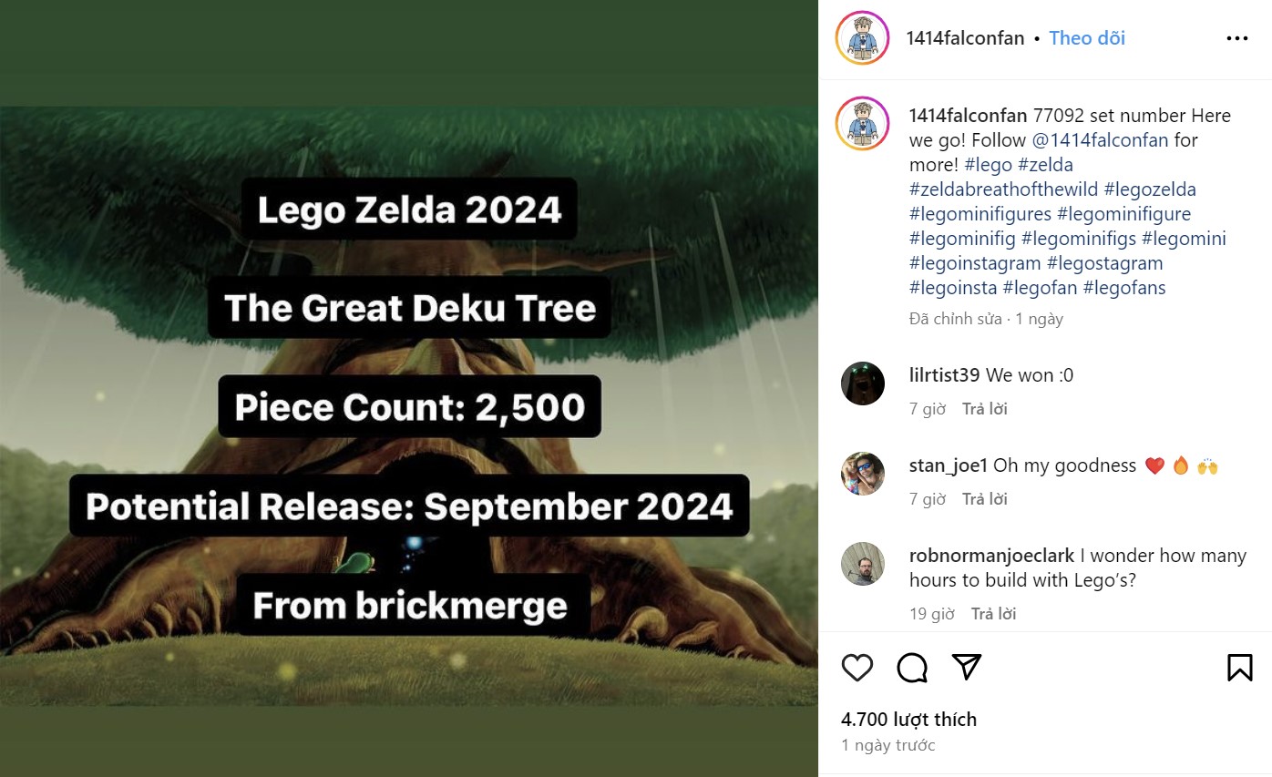Lego x The Legend of Zelda: Tin đồn về bộ xếp hình "huyền thoại" sắp trở thành hiện thực