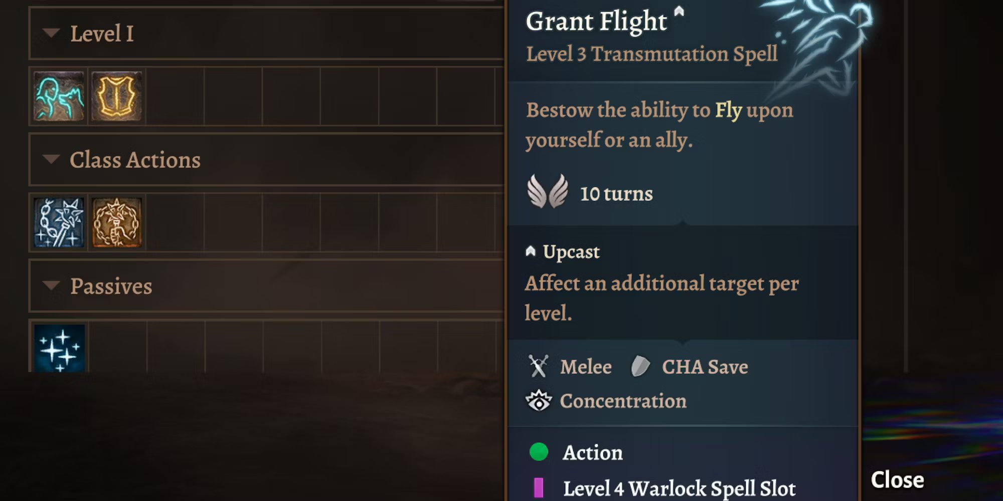 baldur-s-gate-3-grant-flight-spell-menu