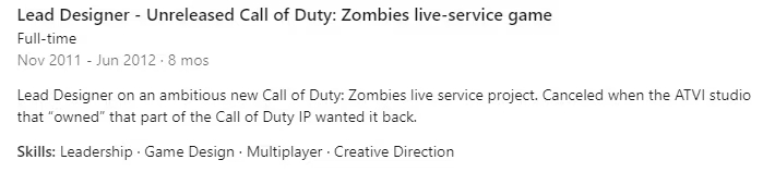 Tin đồn: Một dự án Call of Duty: Zombies đầy tham vọng đã bị hủy bỏ