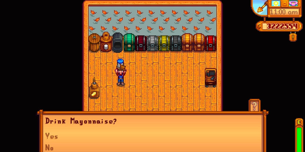 Bổ sung kỳ quái của Stardew Valley 1.6 châm ngòi cuộc đua uống Mayonnaise của game thủ