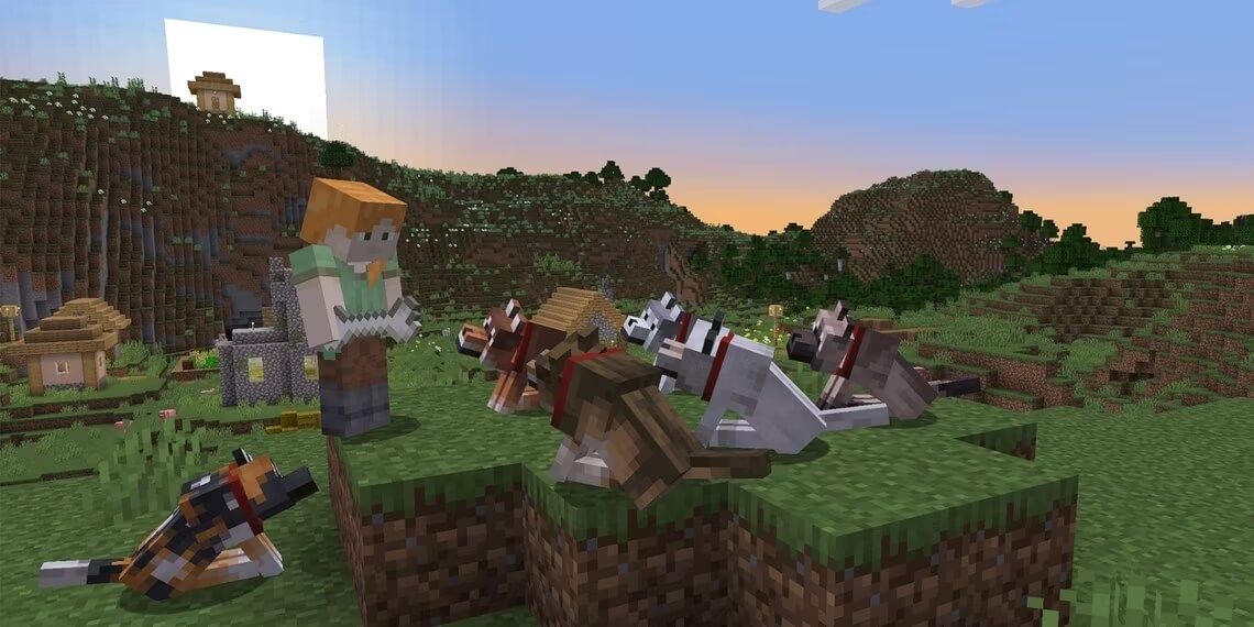 Người chơi Minecraft khám phá nguồn gốc của loài sói mới trong game