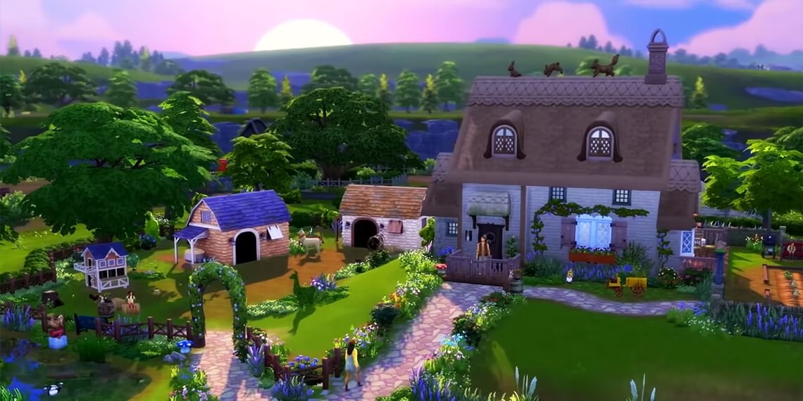 Game thủ The Sims 4 khoe nhà 7 phòng ngủ với vườn nho và nhà kính - Gamelade