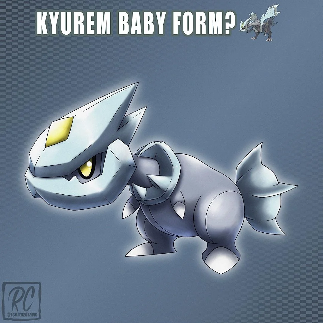 Khám phá Fan Art Pokémon Kyurem phiên bản chibi siêu dễ thương