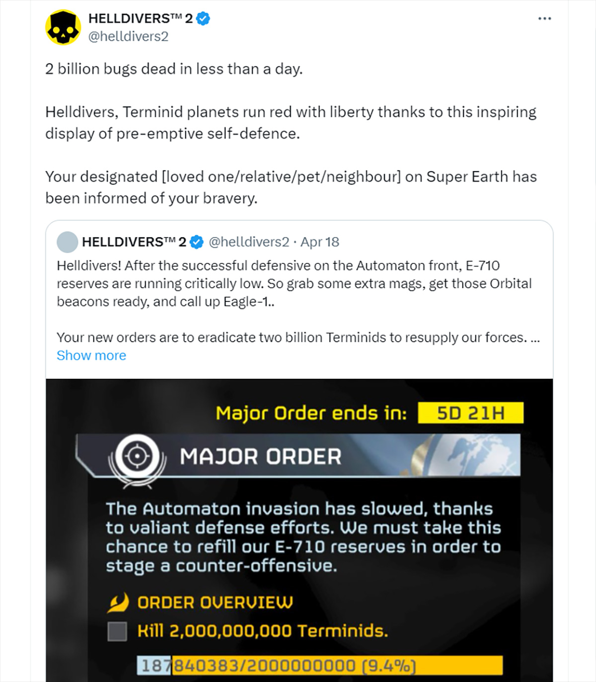 Helldivers 2 đang cố cân bằng giữa sửa lỗi và ra thêm nội dung mới
