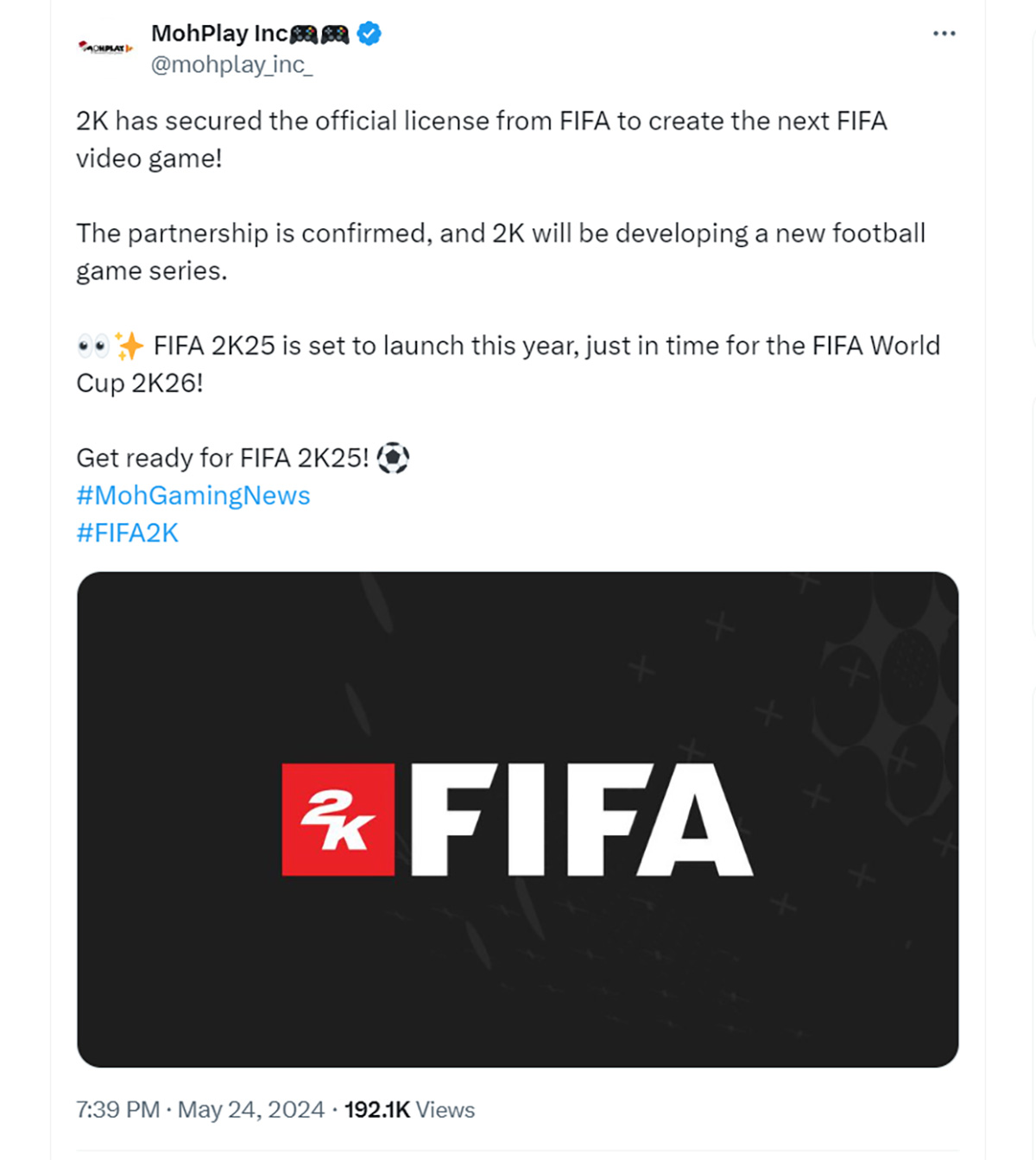 2K được đồn là sẽ thay thế EA giành quyền sản xuất game bóng đá FIFA