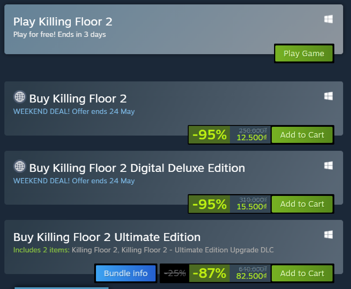 Tựa game bắn súng co-op Killing Floor 2 đang có giá rẻ đến khó tin