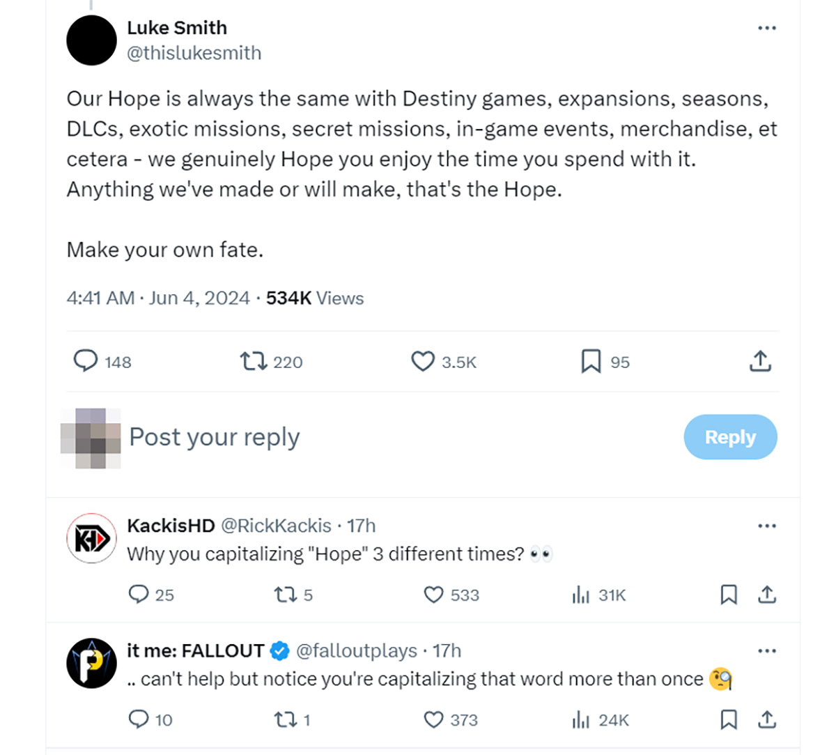 Fan nghi ngờ Destiny 3 đang được gợi ý qua loạt tweet bí ẩn của một nhà phát triển