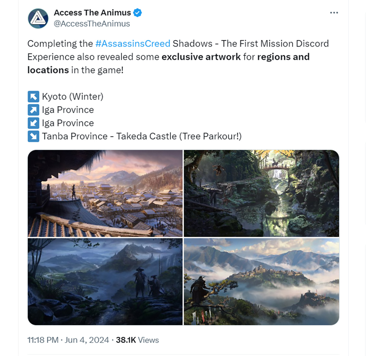 Ubisoft tung ảnh art Assassin's Creed Shadows mới vô tình khiến giả thuyết của fan “thật” hơn