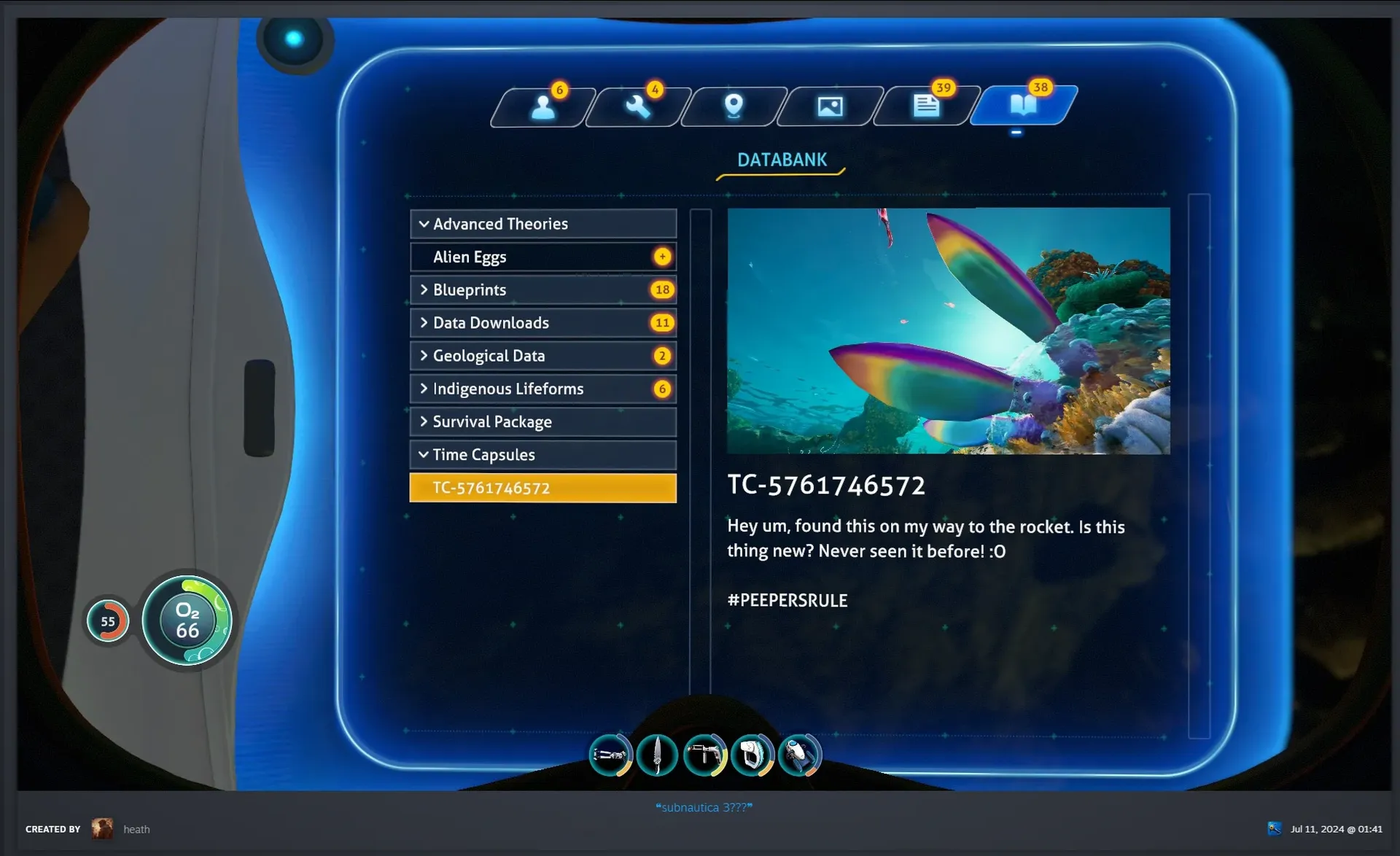 Hình ảnh Subnautica 2 đang bí mật xuất hiện trong phần 1