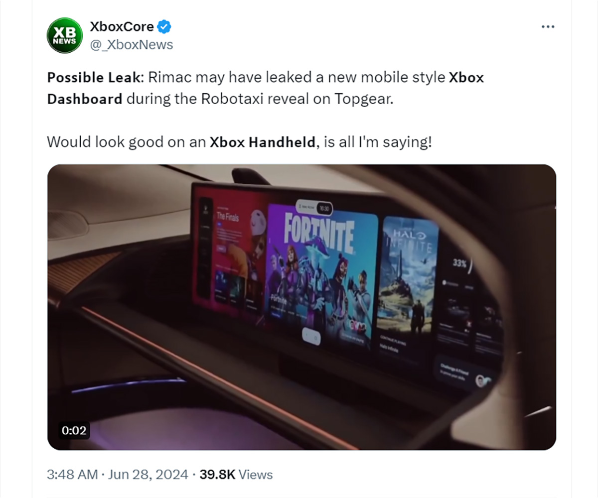 Giao diện điều khiển mới của Xbox có thể bị tiết lộ bởi chương trình Top Gear