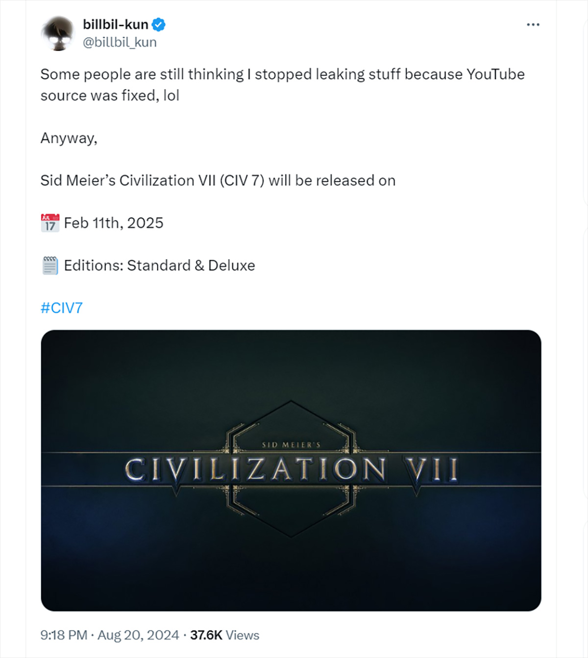 Civilization 7 bị lộ ngày ra mắt trước thềm Gamescom