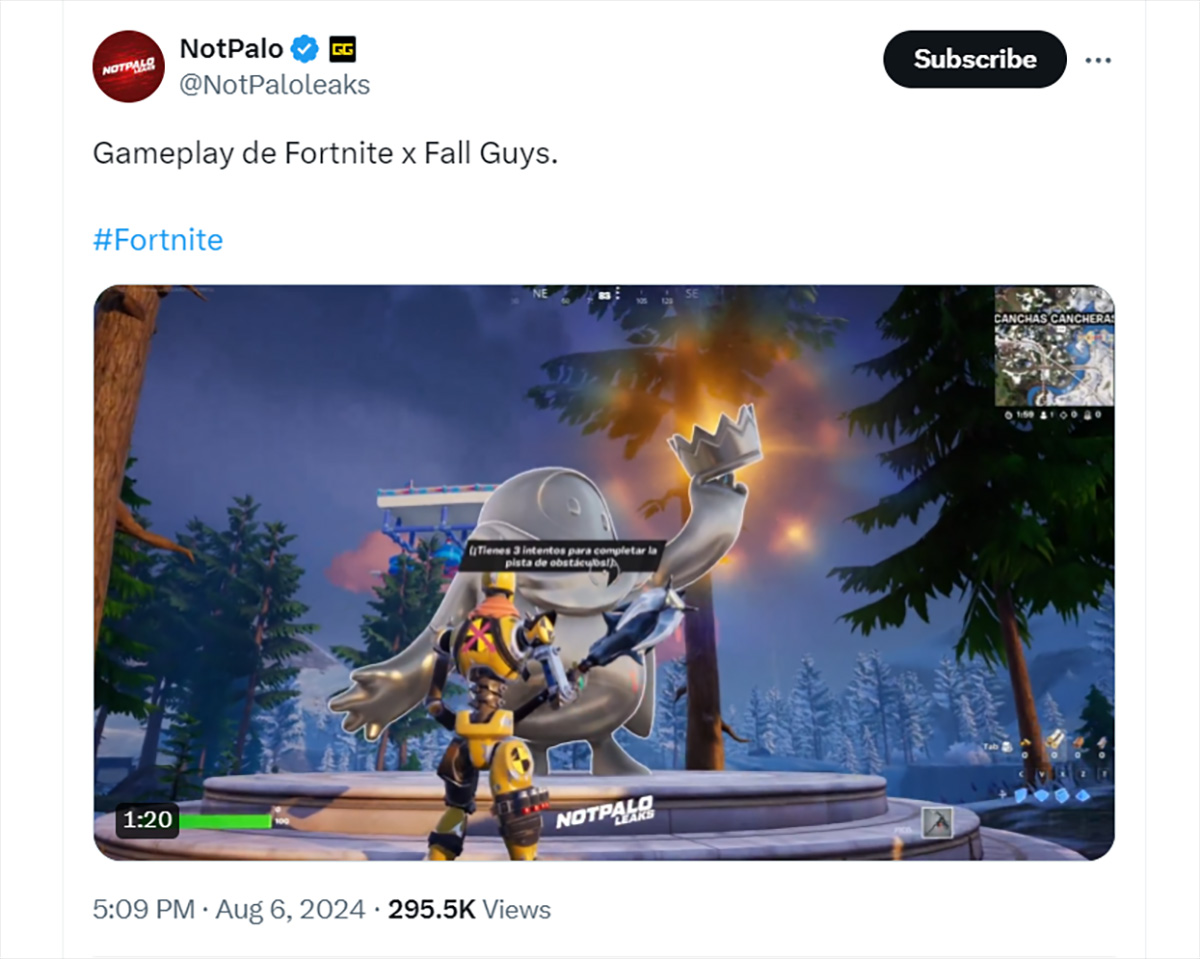 Fall Guys chính thức trở thành một phần của vũ trụ Fortnite