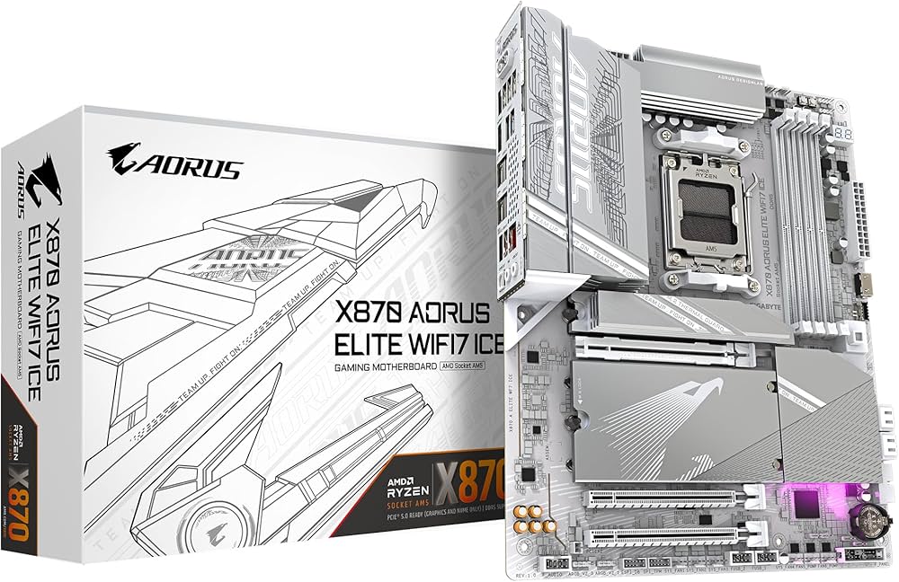 Gigabyte Aorus Elite X870 WiFi7 Ice: WiFi 7 siêu tốc, hiệu năng vượt trội - Gamelade