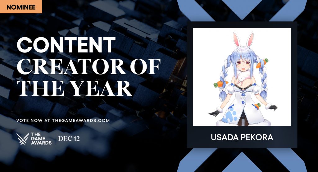 Usada Pekora là ai? Ứng viên bất ngờ tại Game Awards