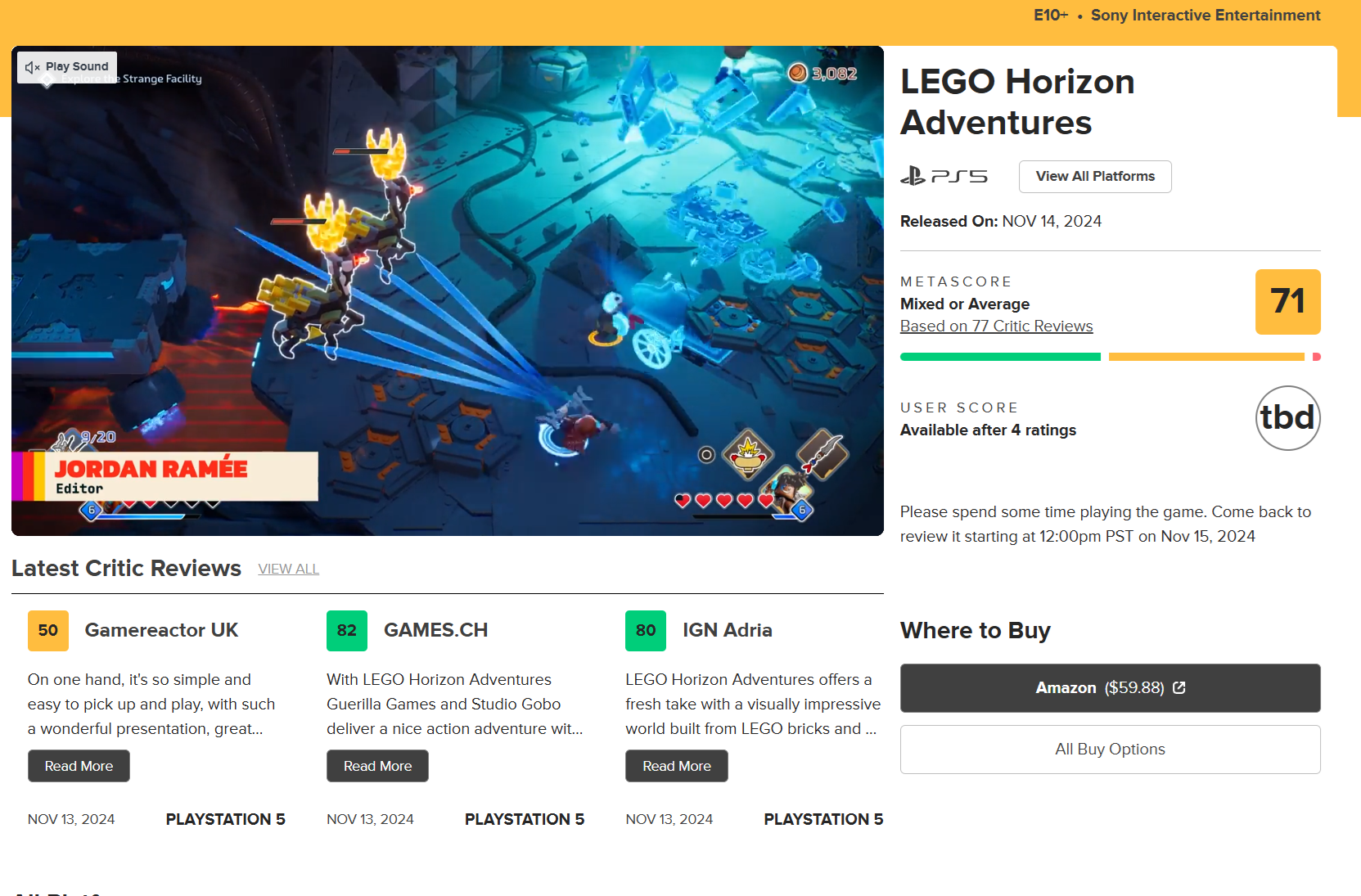 Lego Horizon Adventures là một nỗi thất vọng tiếp theo của Sony PlayStation