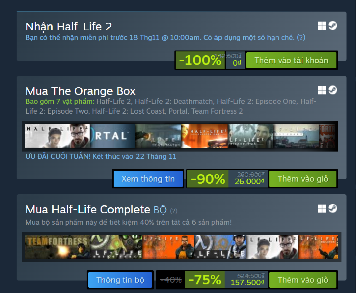 Nhân dịp kỉ niệm 20 năm ra mắt, Half-Life 2 đang hoàn toàn miễn phí trên Steam