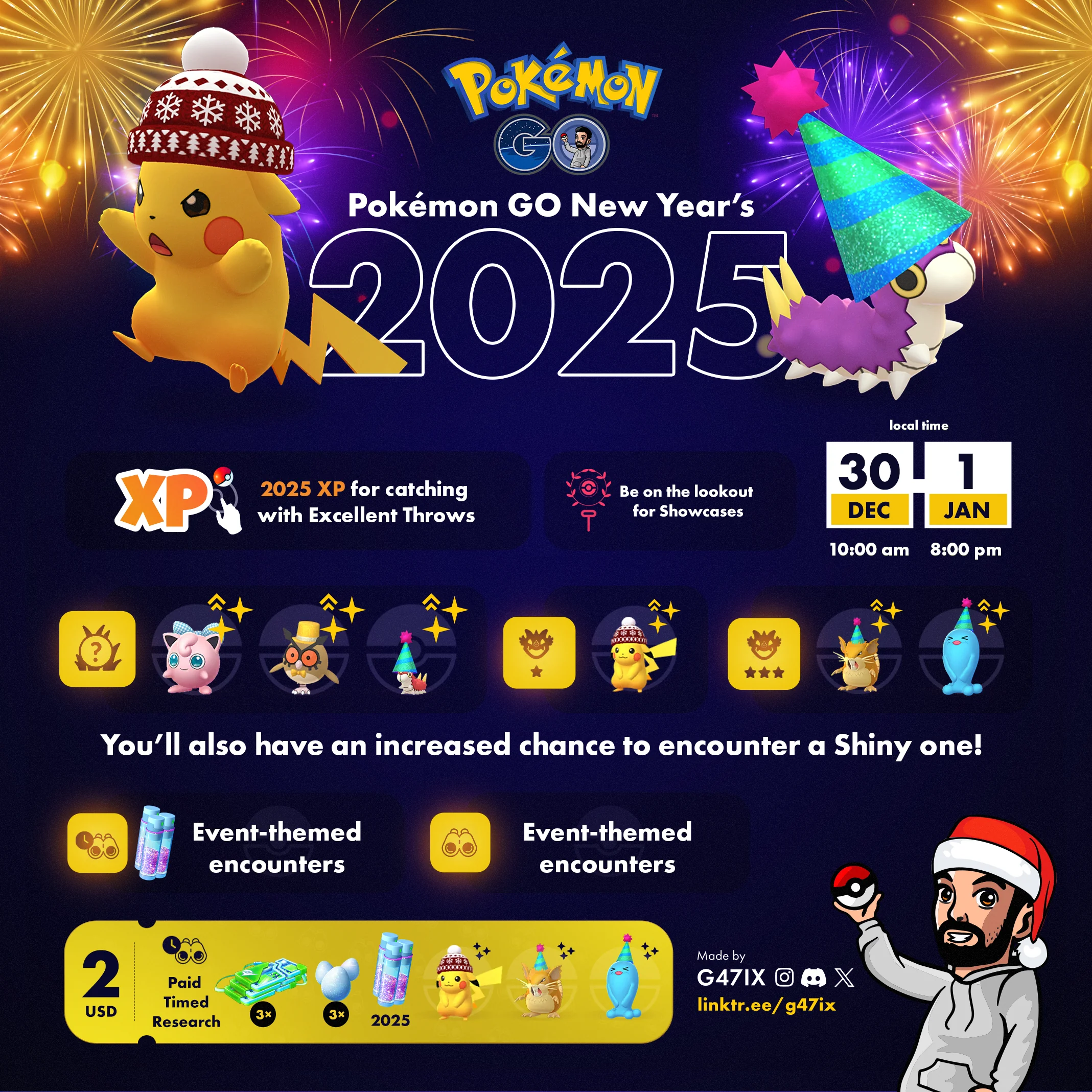 Pokémon GO: Đón chào năm mới 2025 với loạt sự kiện hấp dẫn - Gamelade