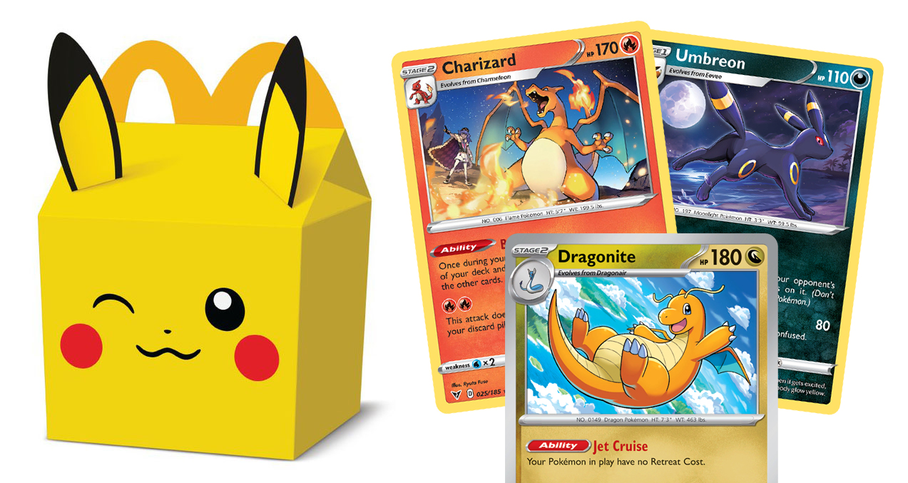 McDonald's đón nhận sự trở lại của thẻ Pokémon qua bộ Dragon Discovery 15 thẻ - Gamelade