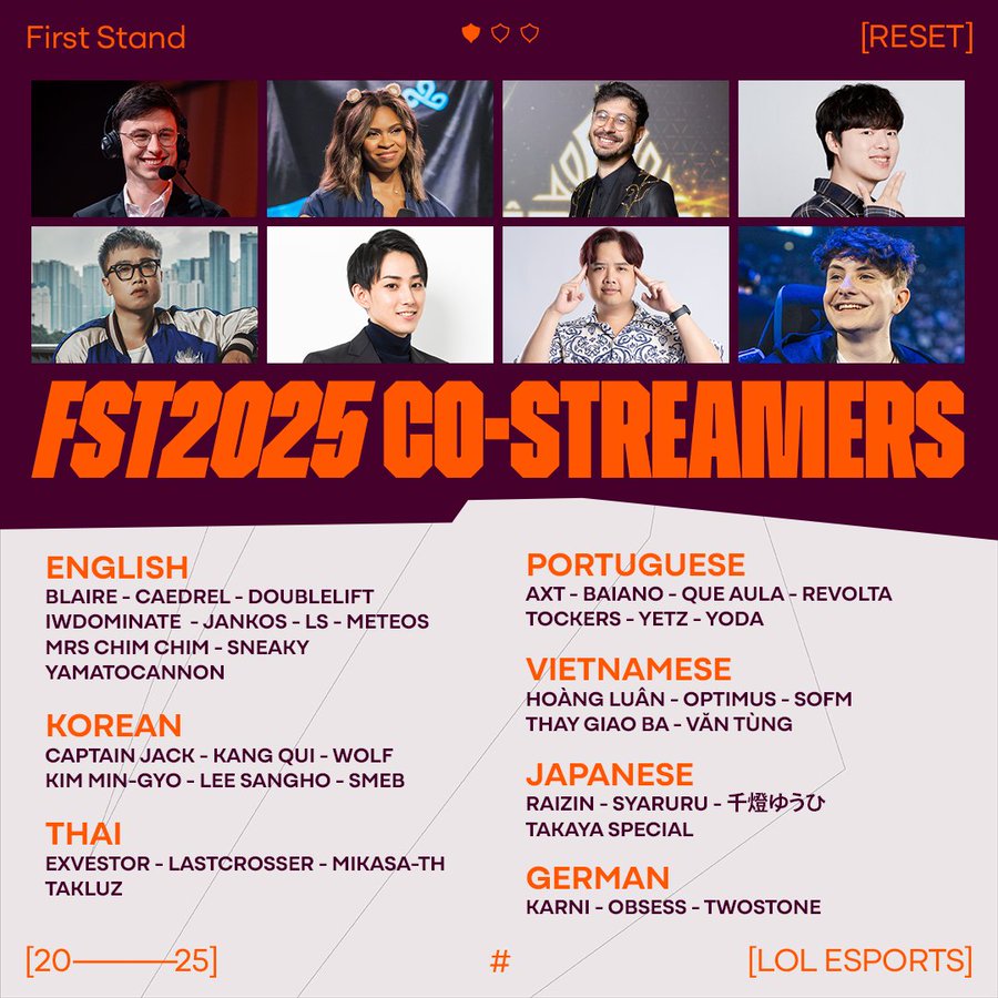 First Stand công bố dàn co-streamer LMHT tại Việt Nam-gamelade