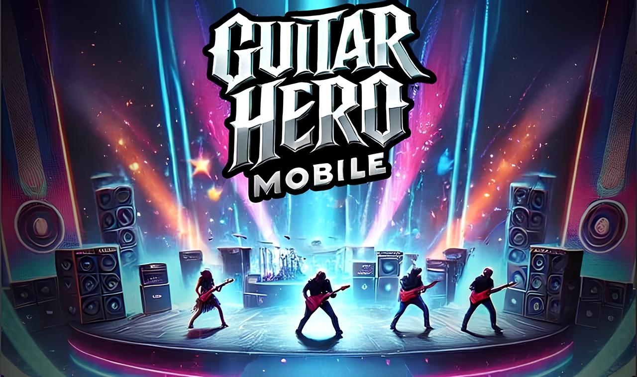 Hình ảnh AI "gây lú" trong quảng cáo Guitar Hero Mobile của Activision - Gamelade