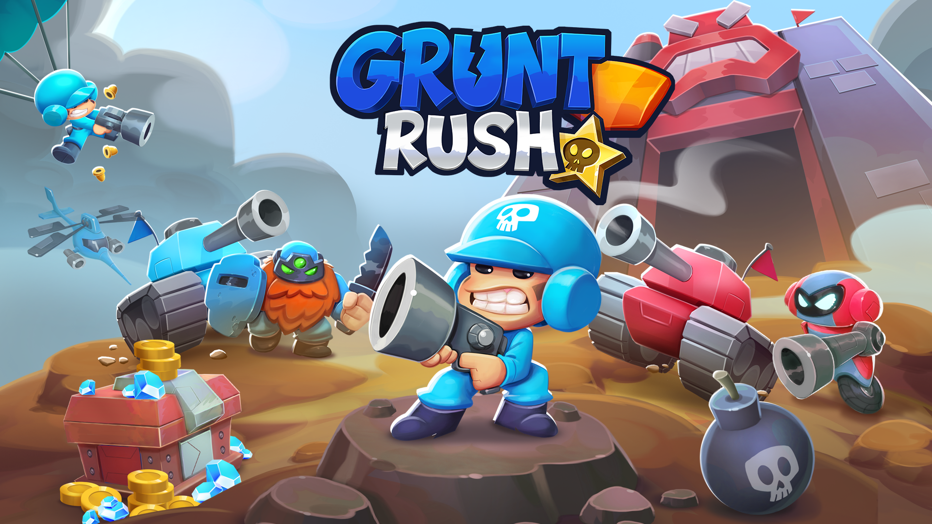 Steer Studios chính thức phát hành game đầu tay "Grunt Rush" - Gamelade