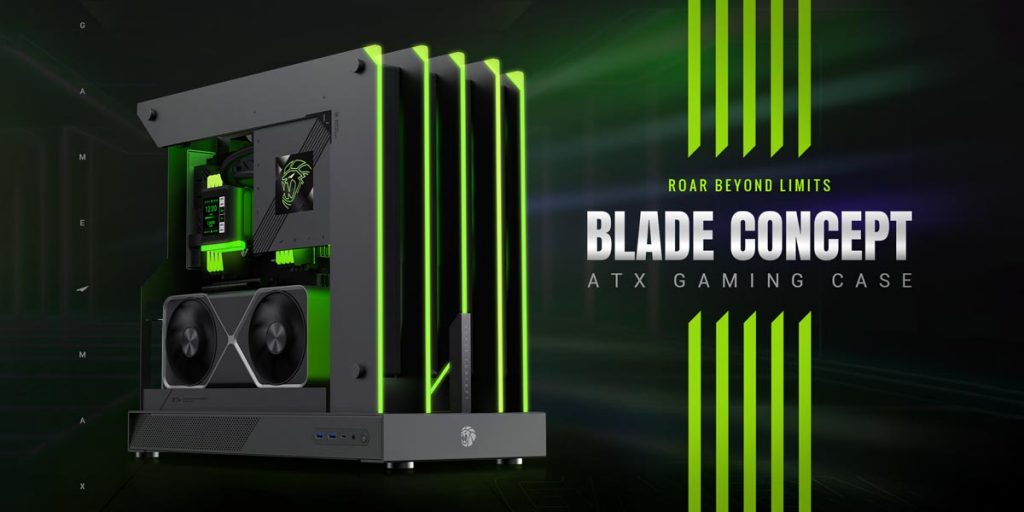 GAMEMAX ra mắt BLADE CONCEPT: Thùng máy ATX gaming thiết kế táo bạo lấy cảm hứng từ sư tử - Gamelade
