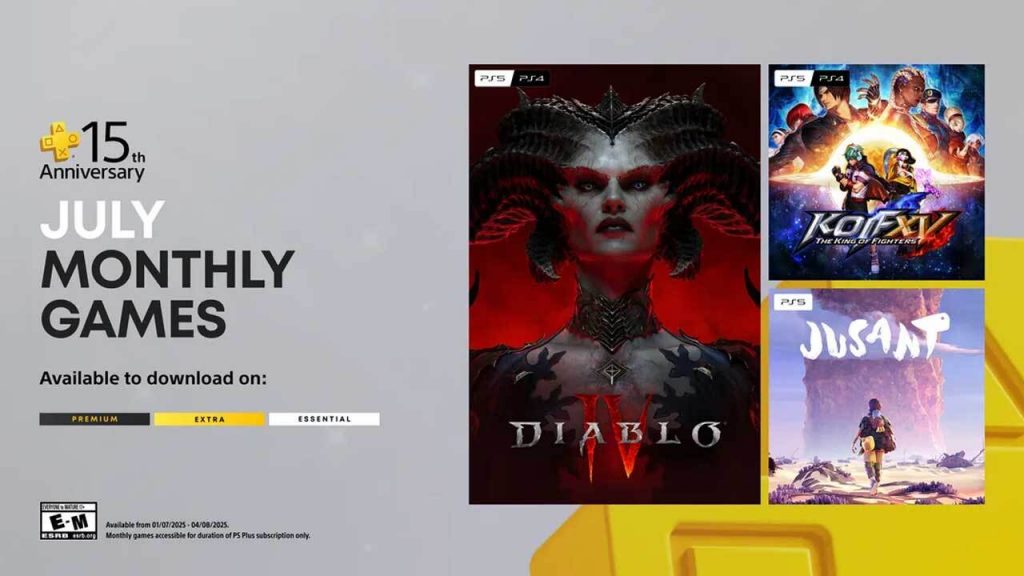 Playstation Plus mừng sinh nhật 15 tuổi cùng loạt game tháng 7/2025 -gamelade