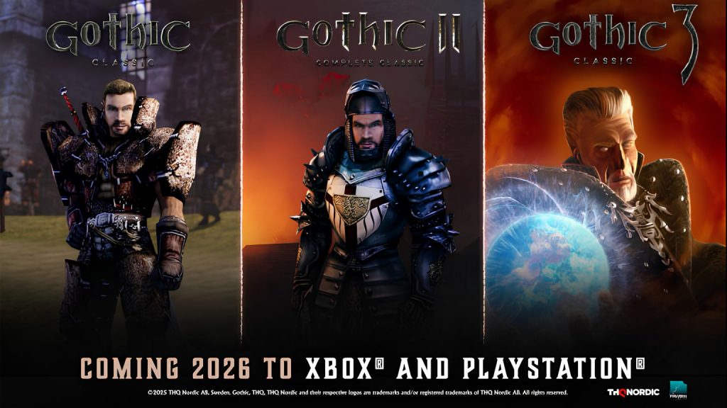 Bộ ba game Gothic Classic được công bố cho hệ máy PlayStation và Xbox-gamelade
