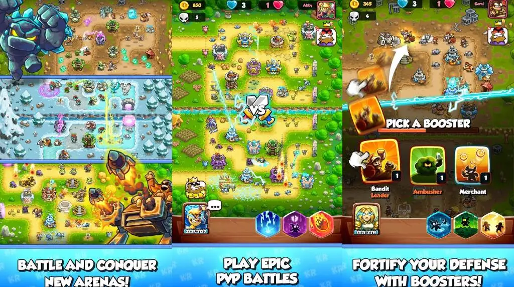 Tựa game thủ thành PvP Kingdom Rush Battles ấn định ngày ra mắt--gamelade