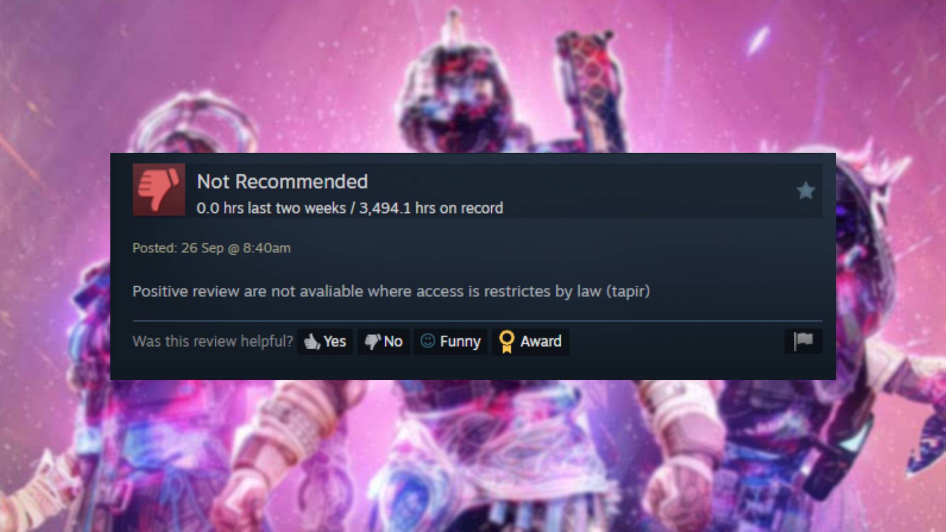 Steam phá vỡ quy tắc của chính mình để hoàn tiền cho người chơi Destiny 2 bị chặn theo khu vực-gamelade