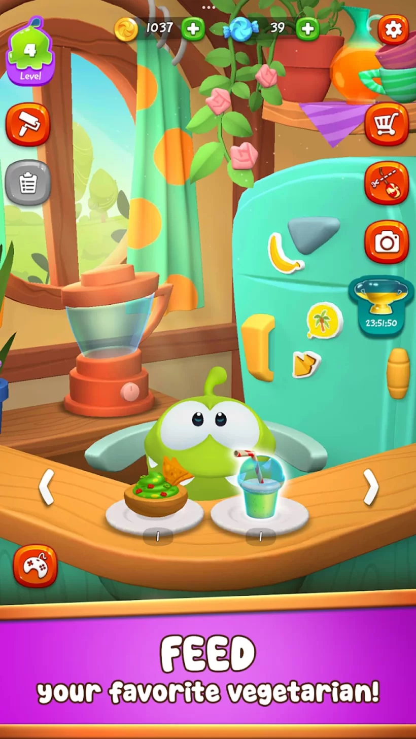 My Om Nom – Trở lại cùng quái vật xanh huyền thoại của Cut the Rope -ganmelade