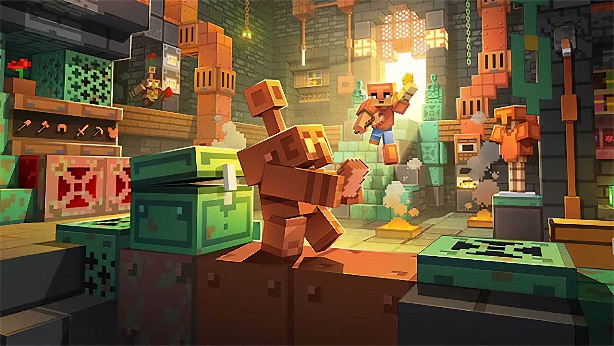Minecraft ra mắt bản cập nhật Copper Age với kệ lưu trữ và Golem Đồng-gamelade